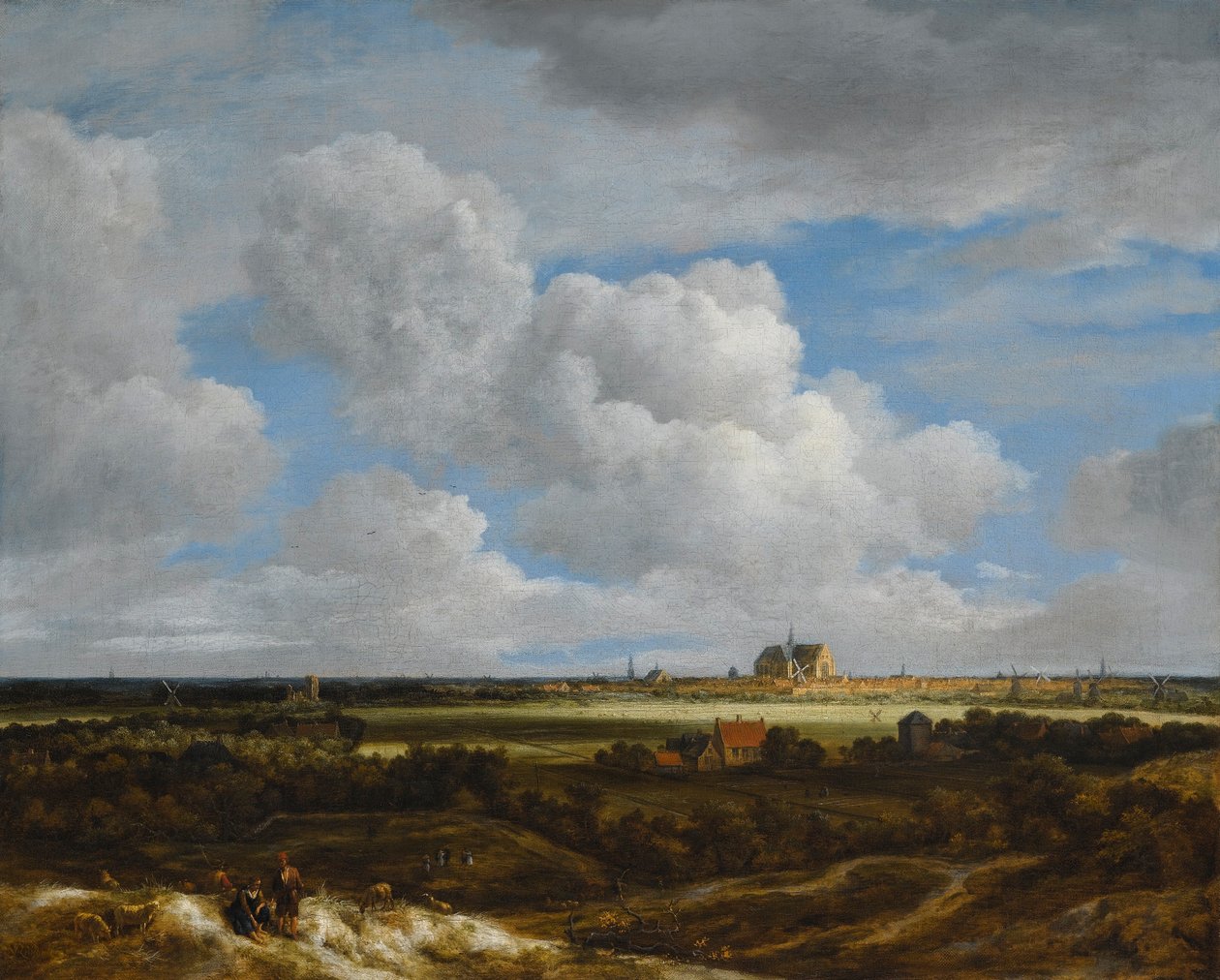 Alemão: Blick auf Haarlem Vista de Haarlem (Haerlempje) de Jacob van Ruisdael