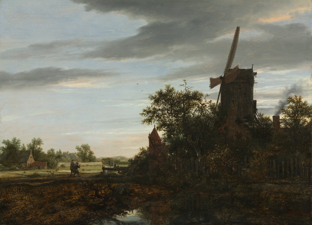 Paisagem com um moinho de vento, 1646. de Jacob van Ruisdael