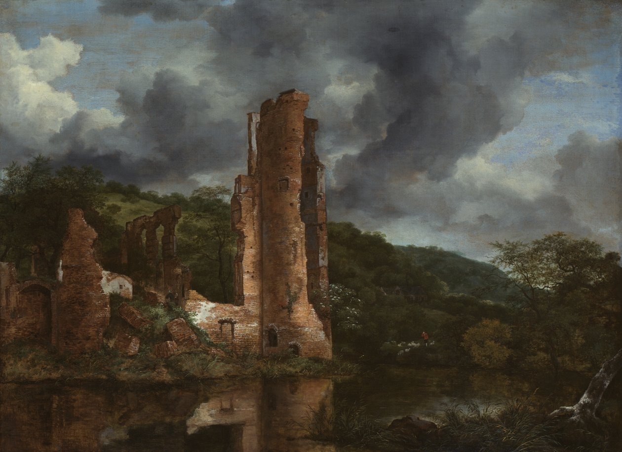 Paisagem com as ruínas do castelo de Egmond de Jacob van Ruisdael