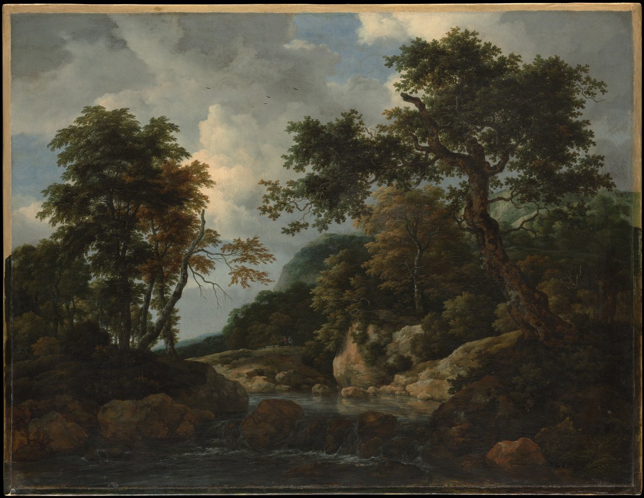 O ribeiro da floresta de Jacob van Ruisdael
