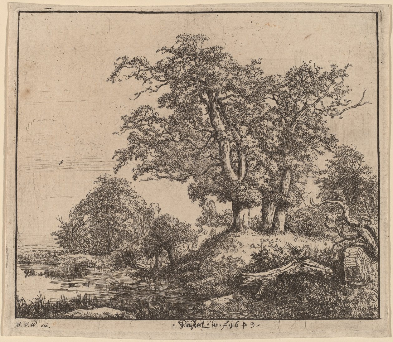 Os Três Carvalhos de Jacob van Ruisdael