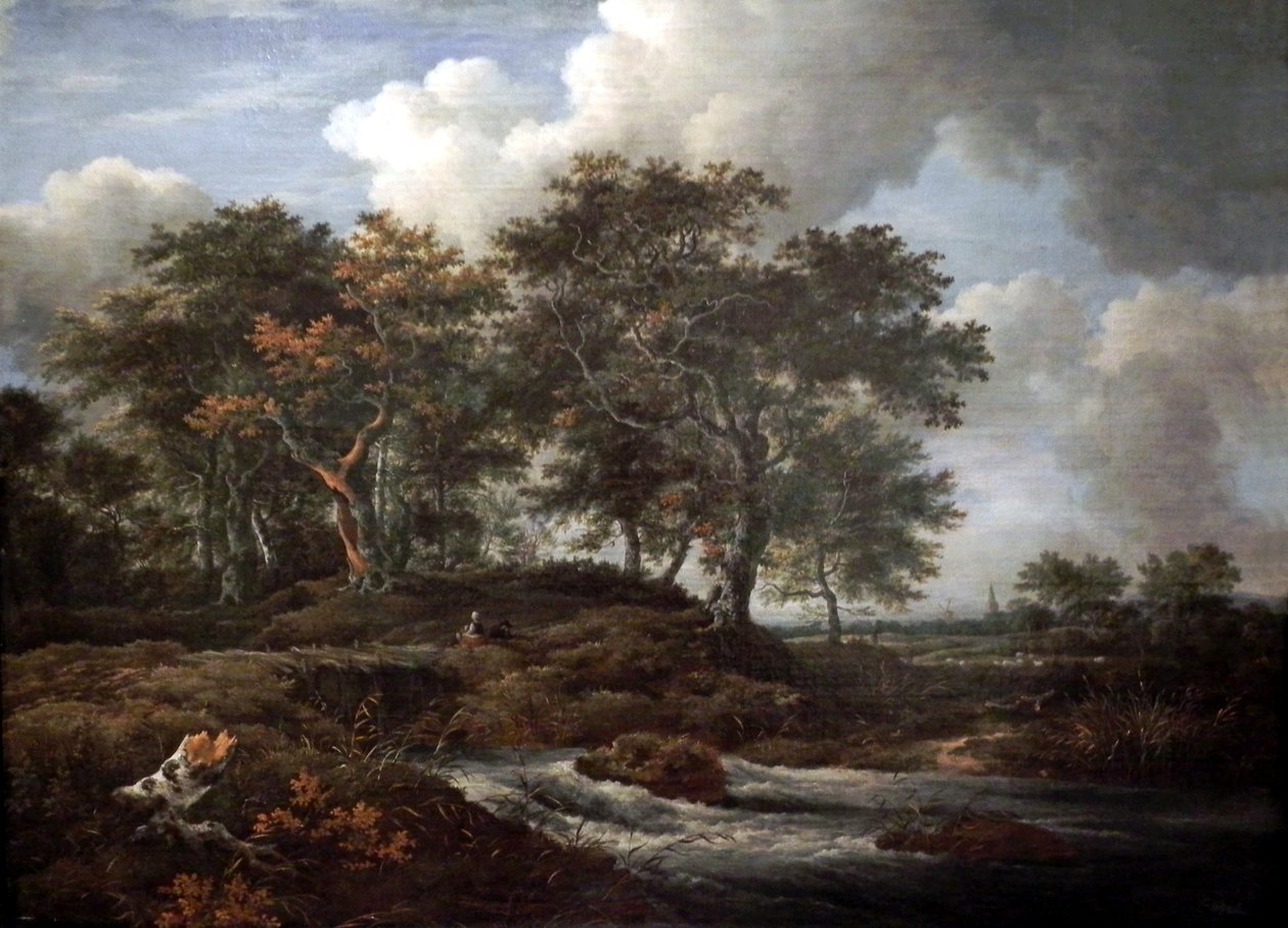 Torrente com carvalhos de Jacob van Ruisdael