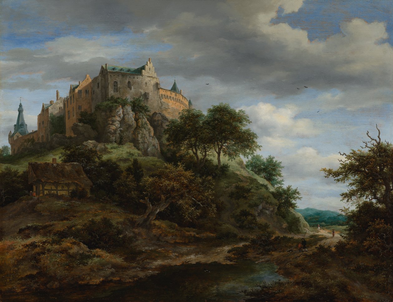 Vista do castelo de Bentheim de Jacob van Ruisdael