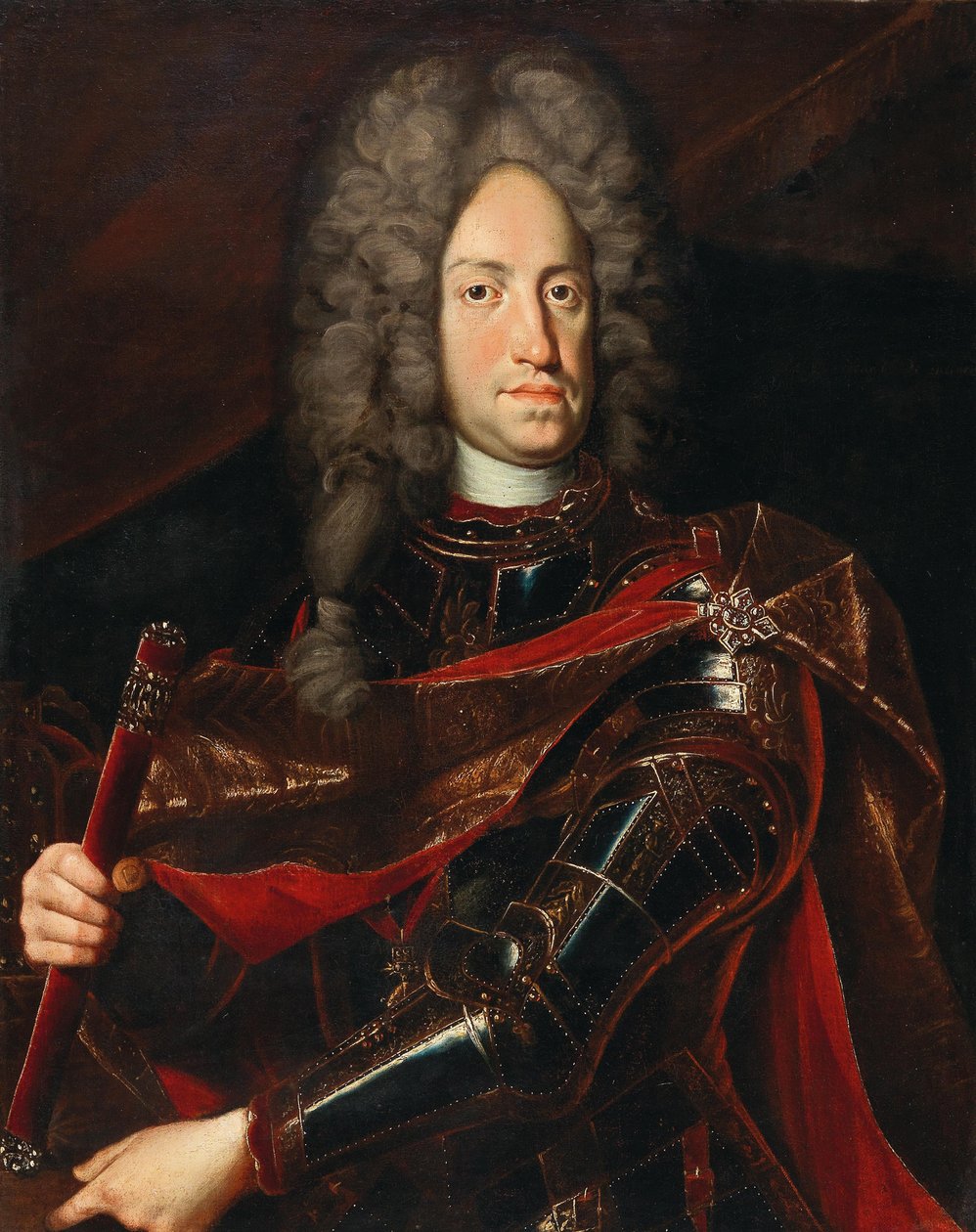 Retrato de Carlos VI 1685-1740, Sacro Imperador Romano. de Jacob van Schuppen