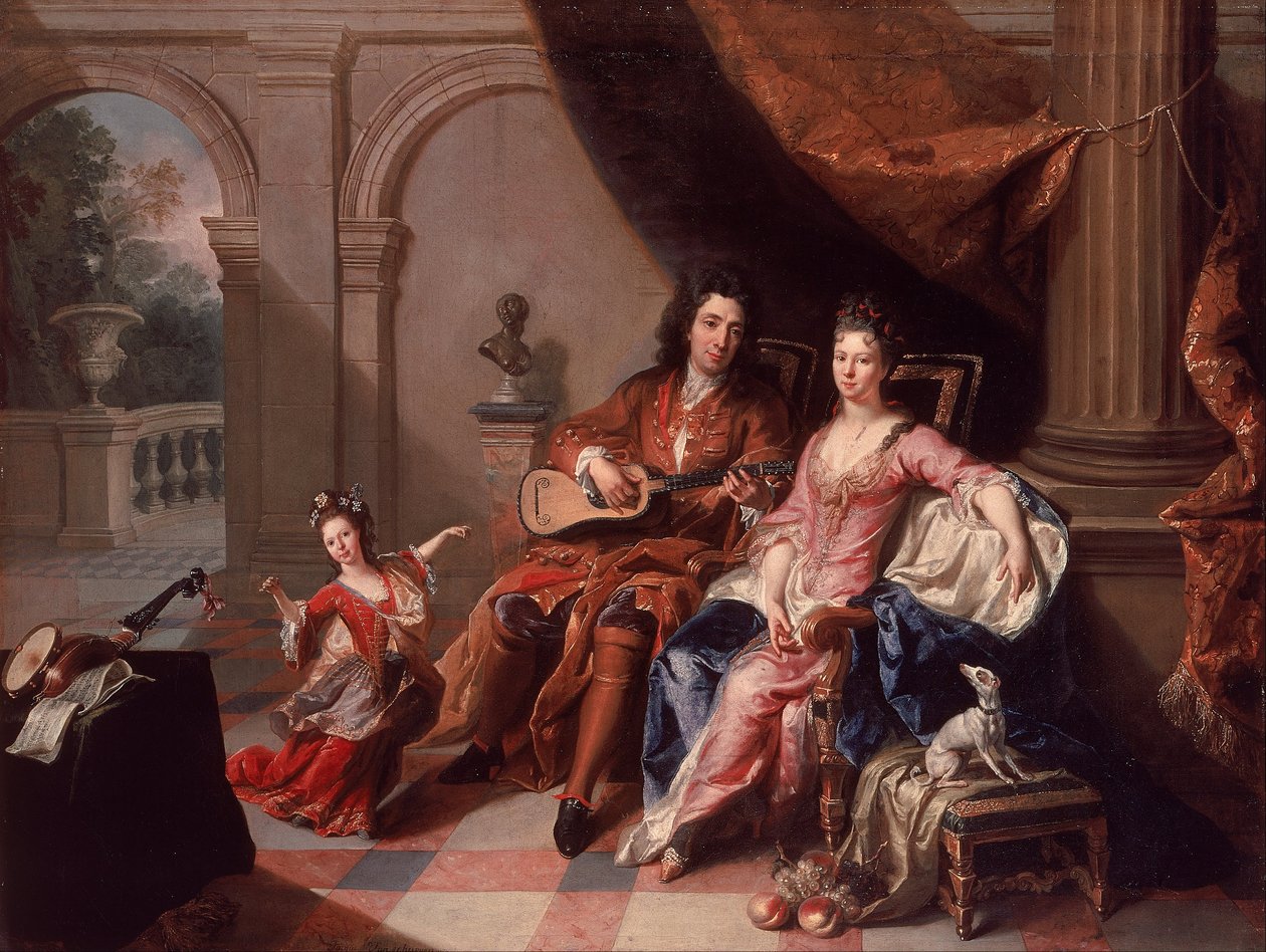 O guitarrista de Jacob van Schuppen