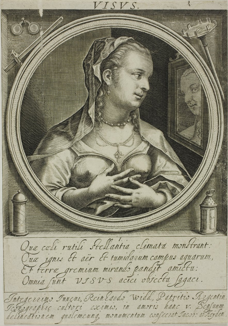 Visão, prato um de Os Cinco Sentidos de Jacob van der Heyden