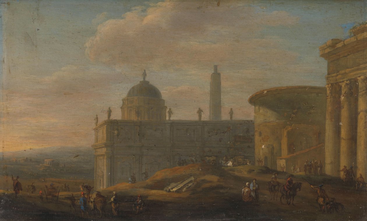 vista da cidade italiana de Jacob van der Ulft