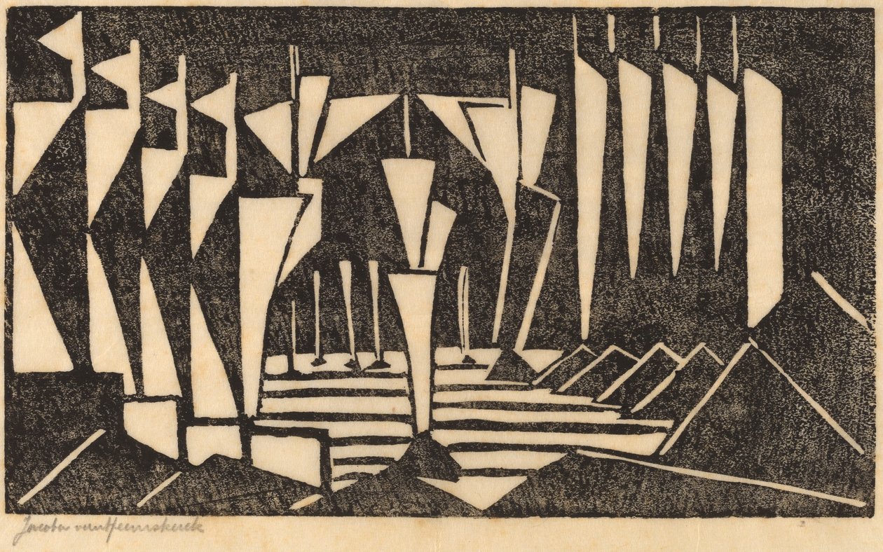 Veleiros estilizados de Jacoba van Heemskerck van Beest