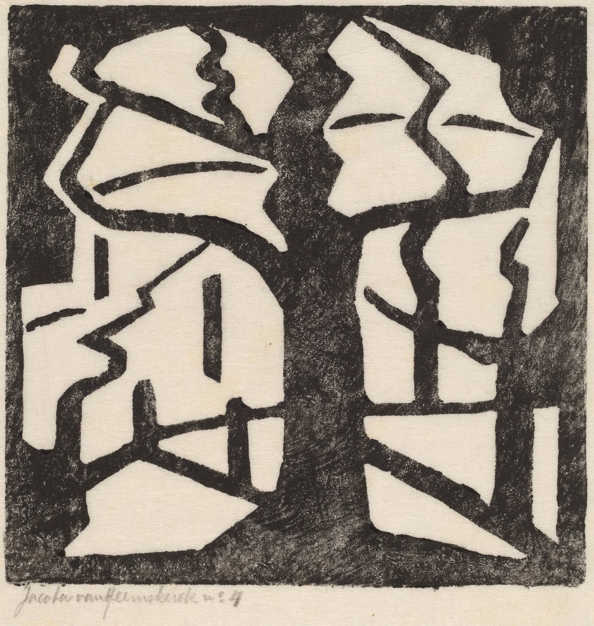Árvore, c. 1915. de Jacoba van Heemskerck van Beest