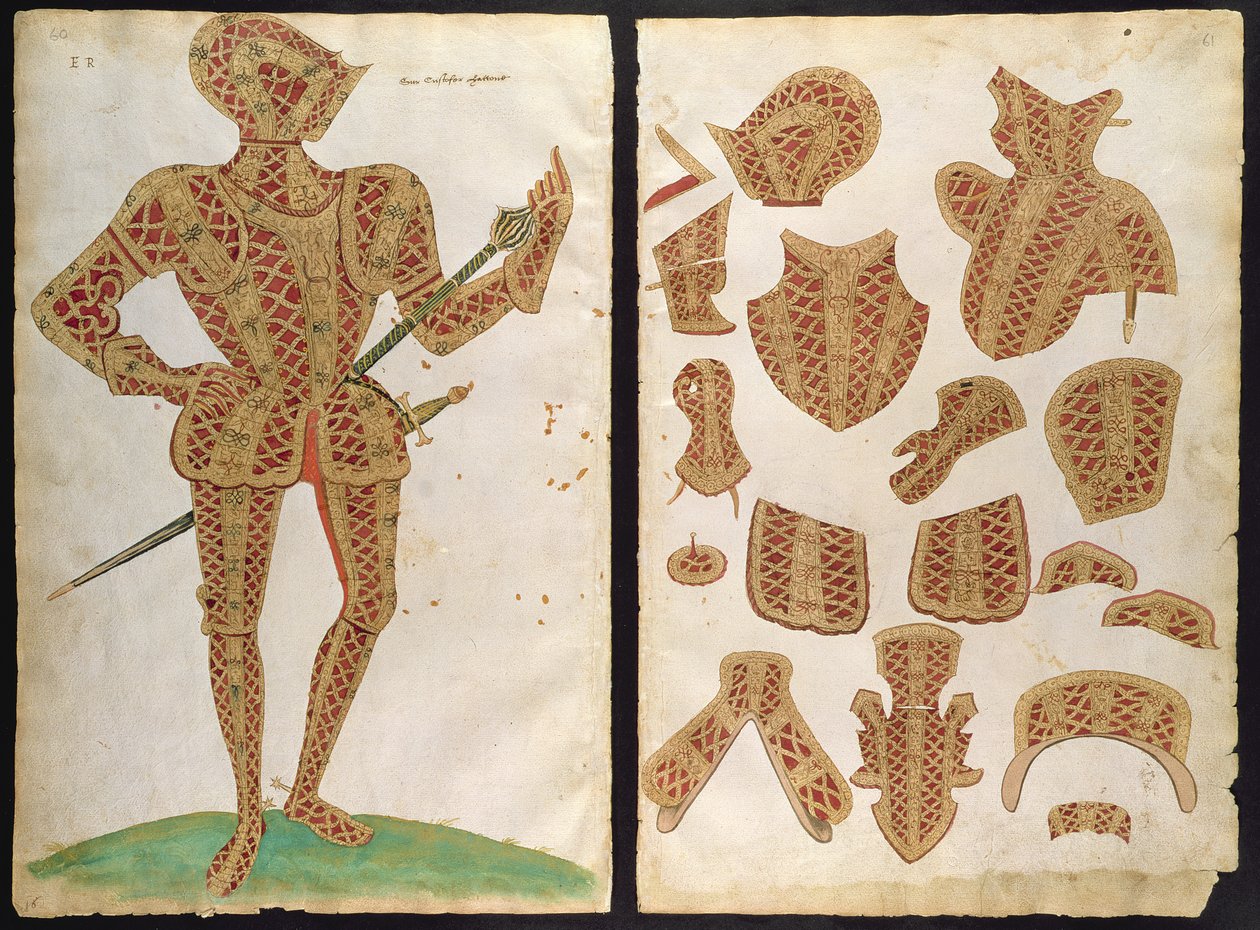 Terno de armadura para Sir Christopher Hatton, 1589 de Jacobe Halder