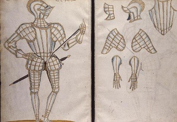 Terno de armadura para Sir Christopher Hatton, 1589 de Jacobe Halder