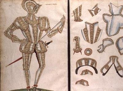 Fato de Armadura para o Conde de Essex, c.1589 de Jacobe Halder