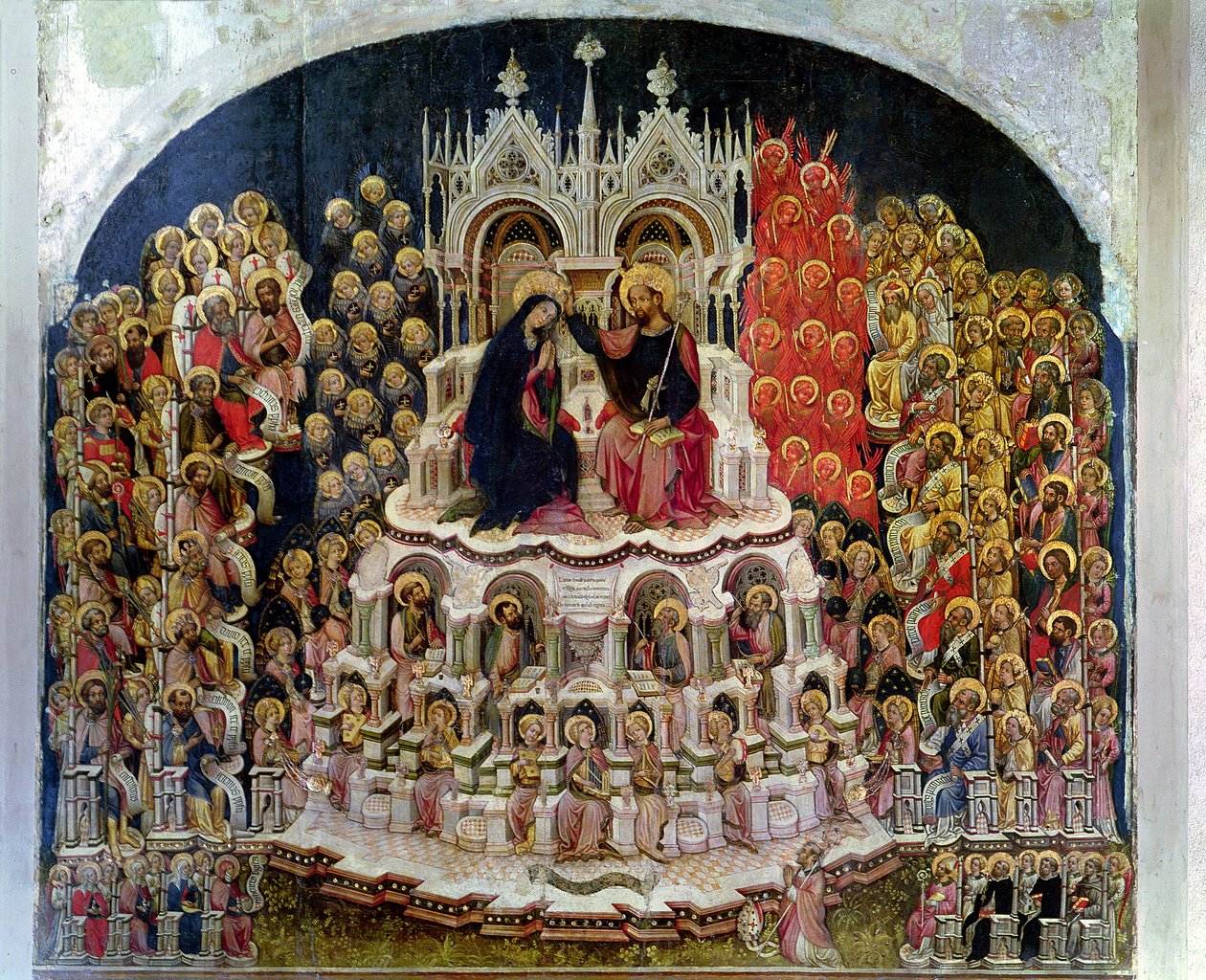 A Coroação da Virgem no Paraíso, 1438 de Jacobello del Fiore