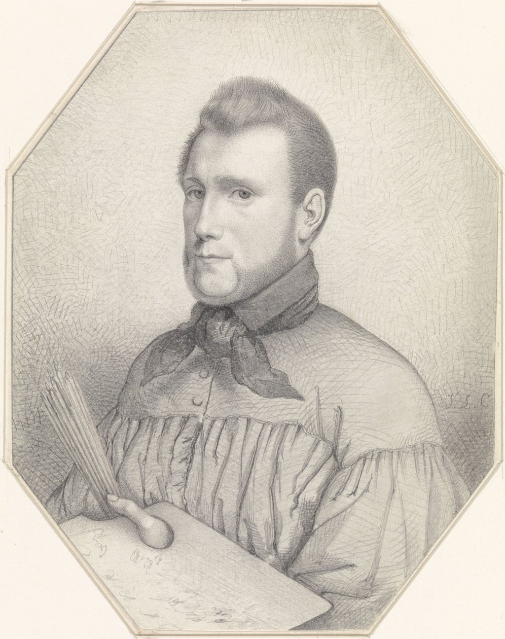 Auto-retrato de Jacobus Ludovicus Cornet de Jacobus Ludovicus Cornet