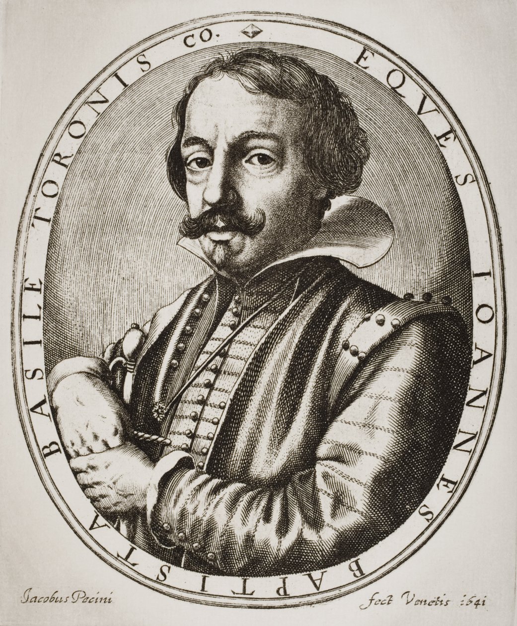 Giambattista Basile, gravado por Nicolaus Perrey de Jacobus Pecini