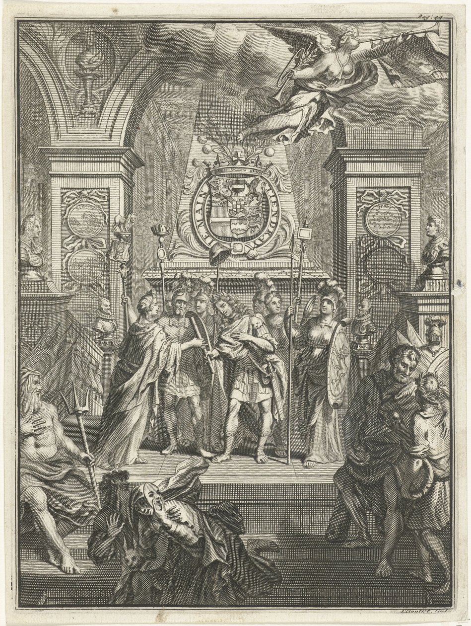 Mary Stuart entrega a William III o pessoal de comando de Jacobus Baptist