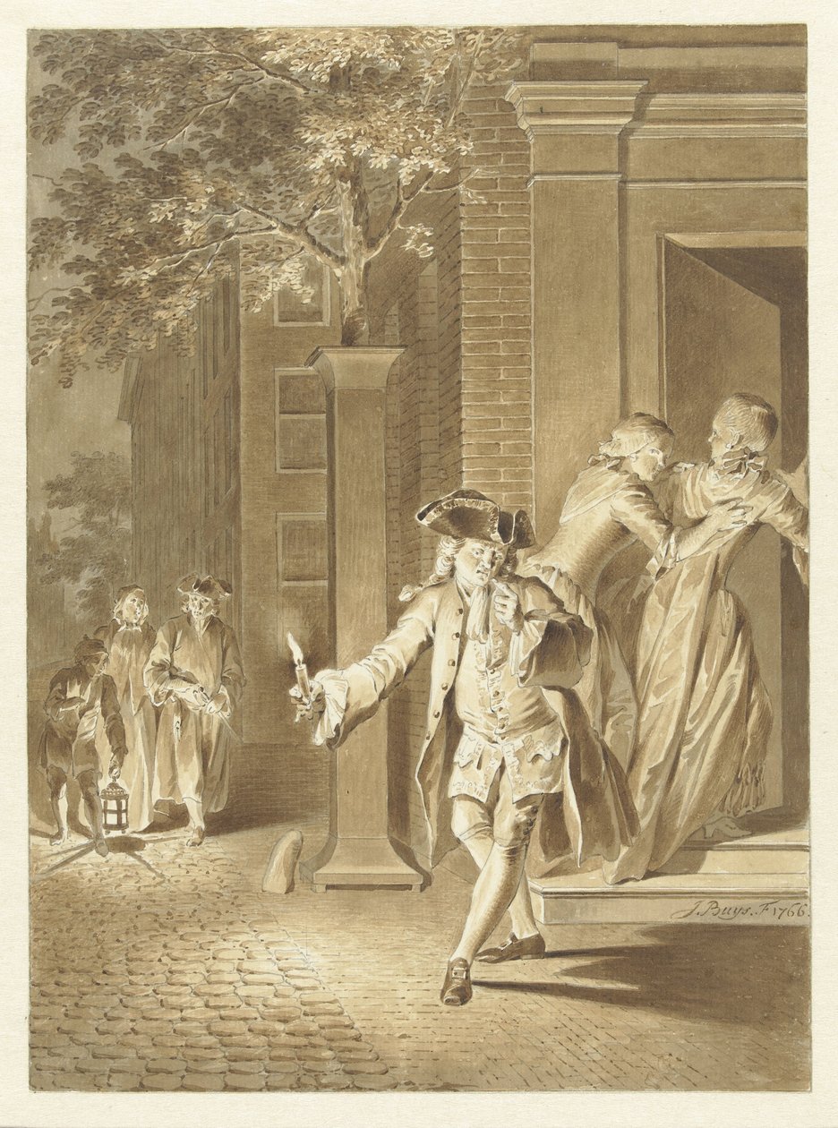 Cena de Lubbert Lubbertse, ou o nobre camponês de Jacobus Buys