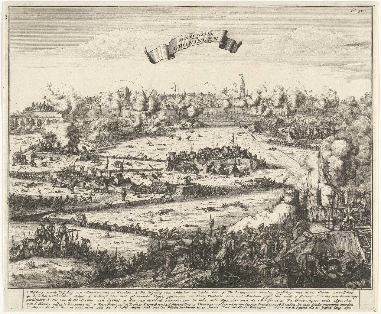 Sítio de Groningen, 1672
Sítio de Groningen (título sobre o objecto) de Jacobus Harrewijn