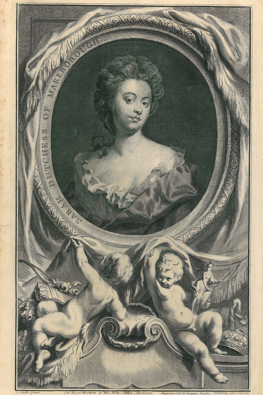 Duquesa de Marlborough, 1745 de Jacobus Houbracken