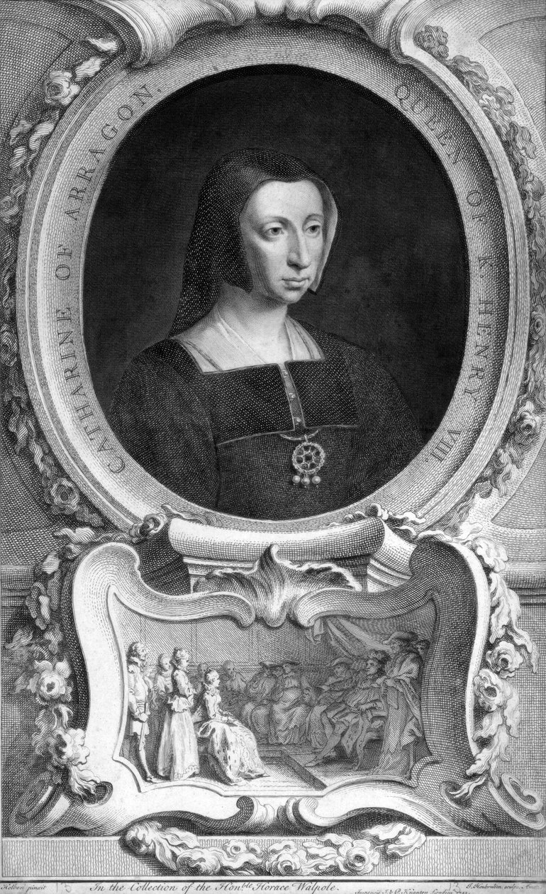 Catarina de Aragão 1485-1536, 1744. de Jacobus Houbraken