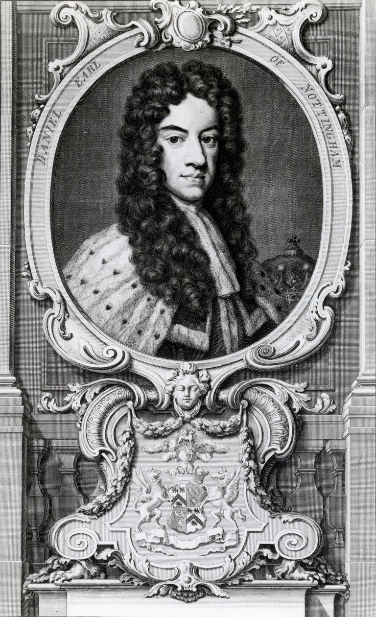 Daniel Finch, 2º Conde de Nottingham e 7º Conde de Winchilsea (1647-1730) de Jacobus Houbraken