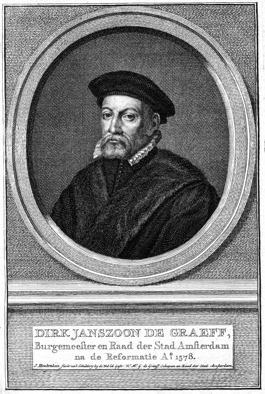 Dirk Janszoon de Graeff, prefeito de Amsterdã no século XVI, século XVIII de Jacobus Houbraken
