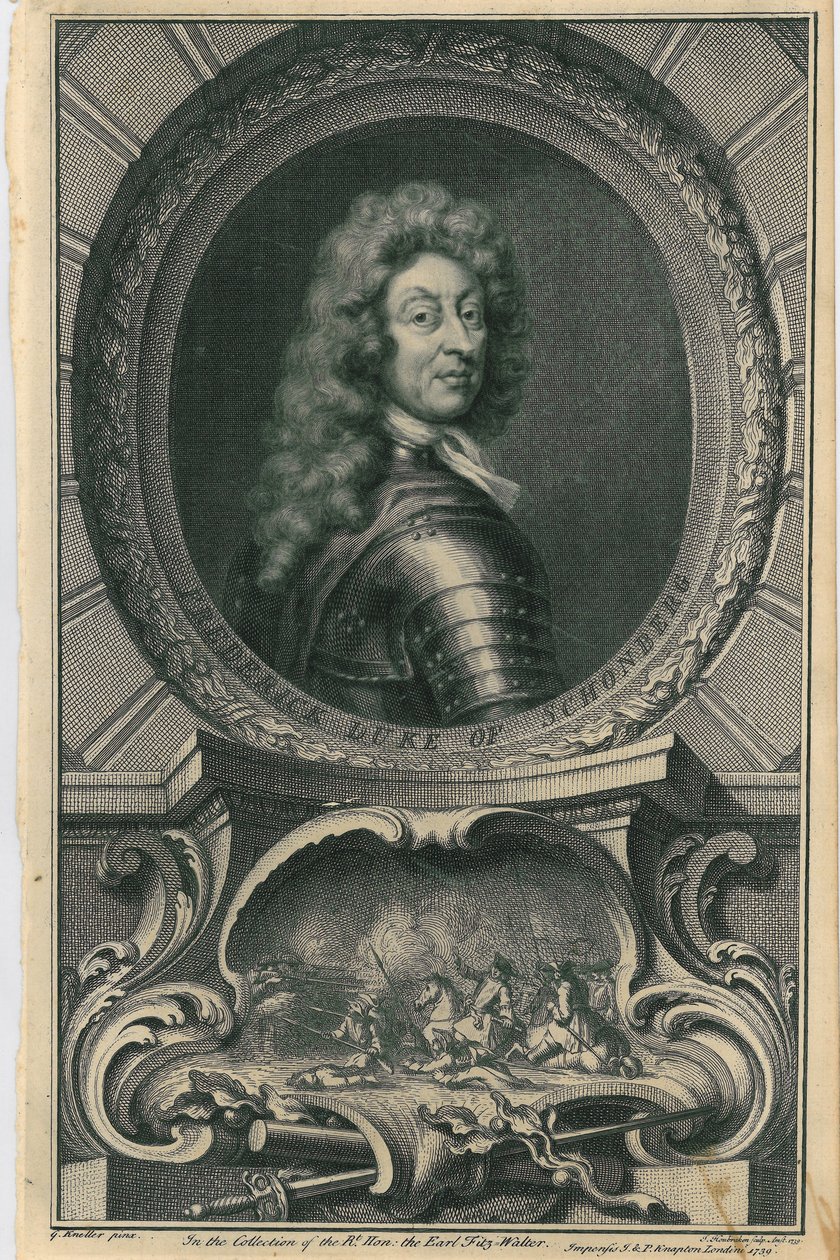 Frederico, Duque de Schomberg, 1739 de Jacobus Houbraken