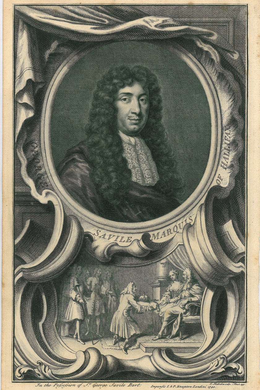George Savile, Marquês de Halifax de Jacobus Houbraken