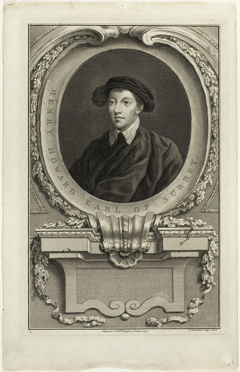 Henrique Howard, Conde de Surrey de Jacobus Houbraken