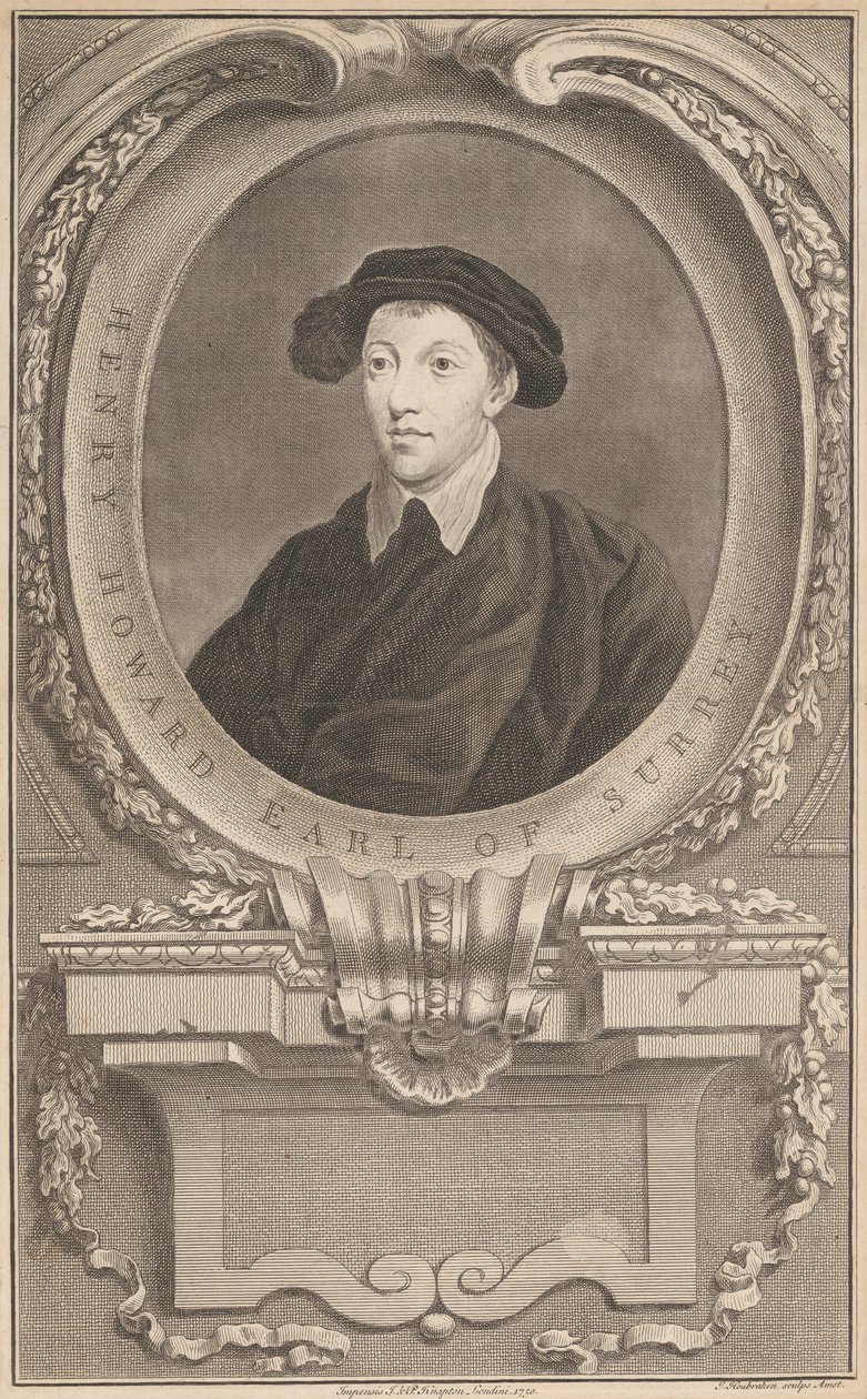 Henry Howard, conde de Surrey de Jacobus Houbraken