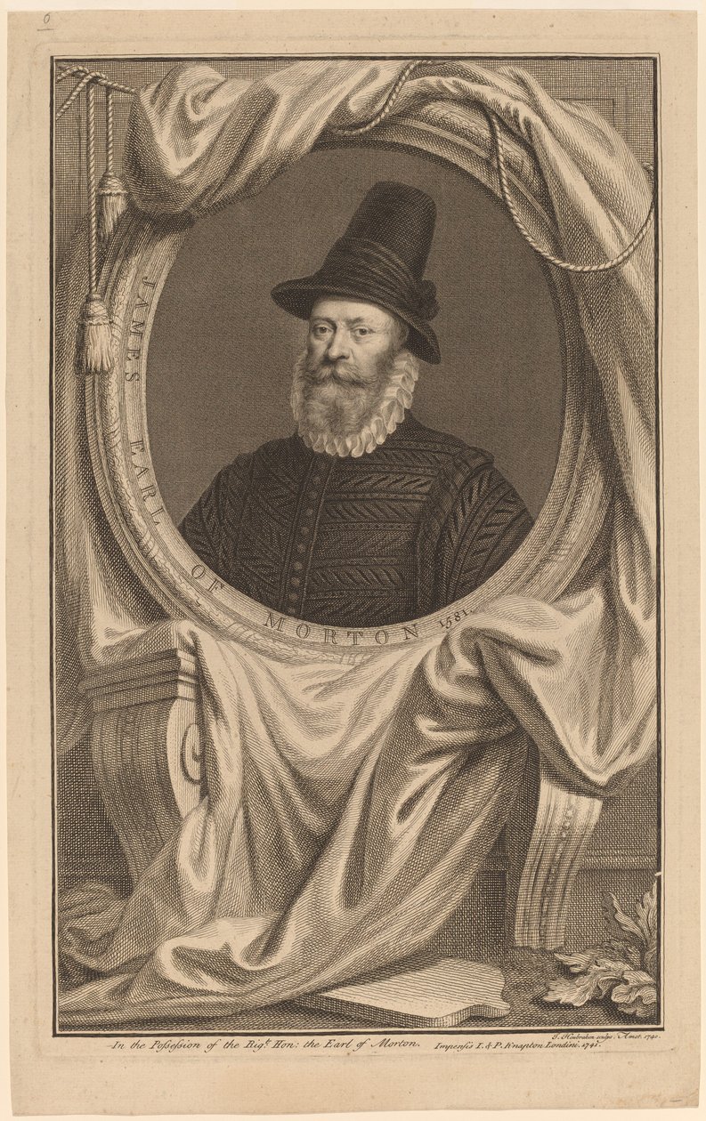 James, Conde de Morton de Jacobus Houbraken