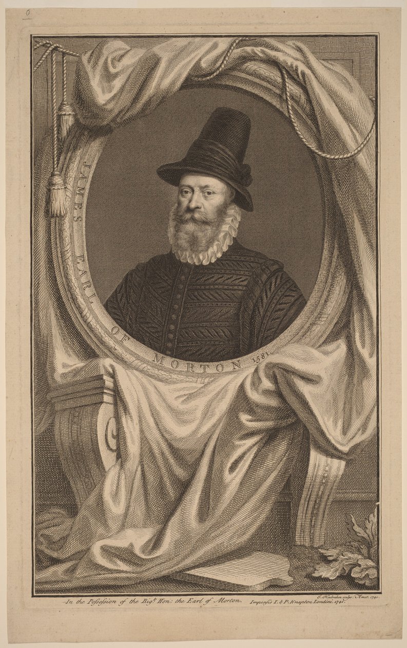James, conde de Morton de Jacobus Houbraken