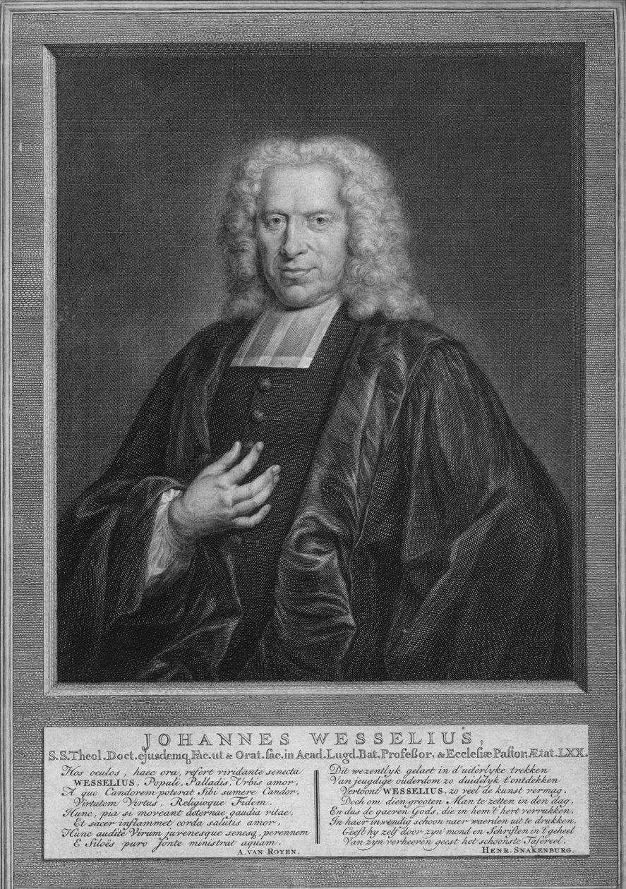 Johann Wessel, c1740s de Jacobus Houbraken