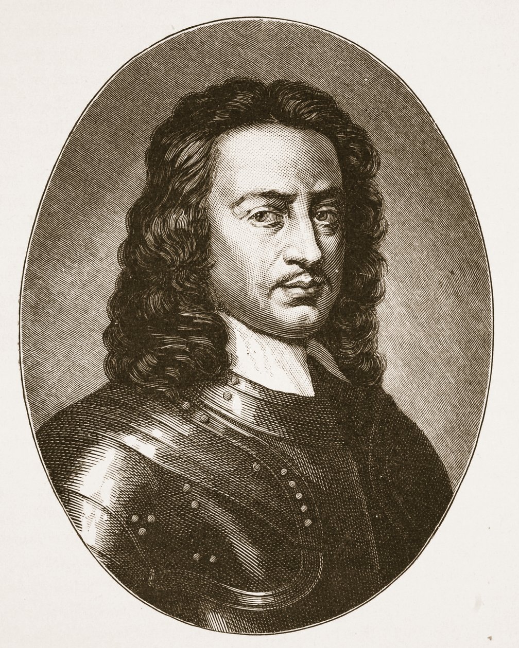 John Hampden, ilustração de "A Igreja da Inglaterra: uma história para o povo" por HDM Spence-Jones, pub. c.1910 (foto sépia) de Jacobus Houbraken