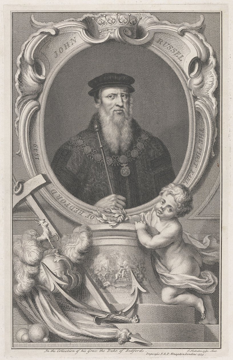 John Russell, primeiro conde de Bedford de Jacobus Houbraken