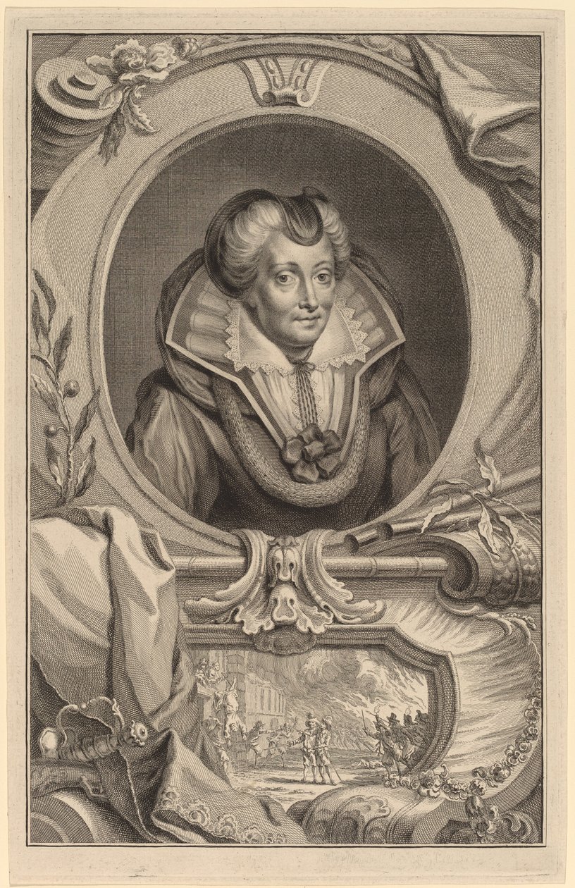 Luísa de Coligny de Jacobus Houbraken