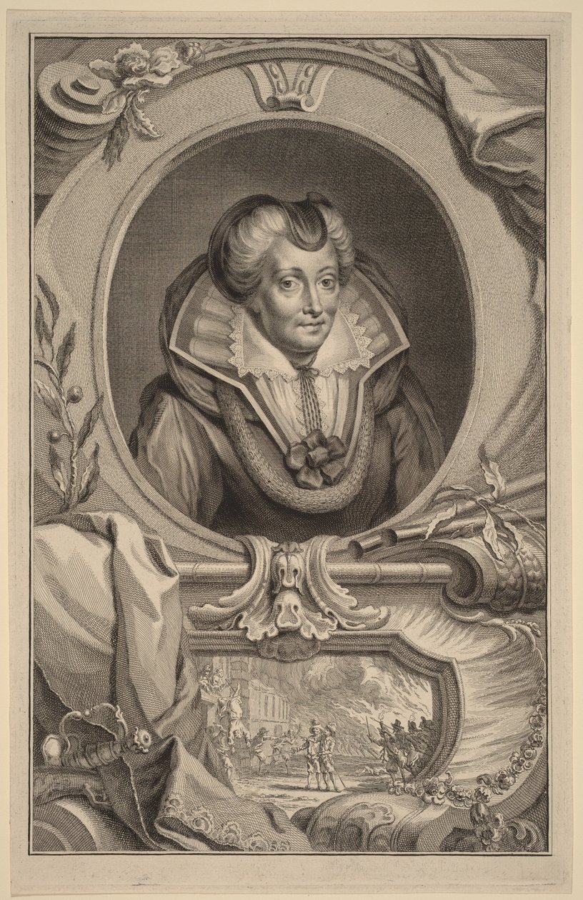 Luísa de Coligny de Jacobus Houbraken