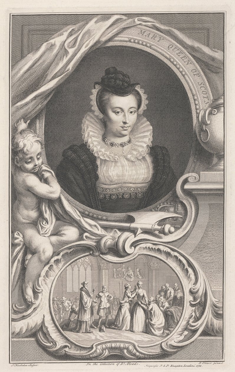 Maria Stuart, rainha da Escócia de Jacobus Houbraken