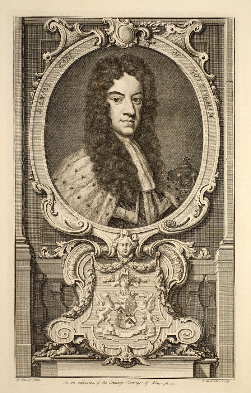 Retrato de Daniel, Conde de Nottingham, ilustração de 