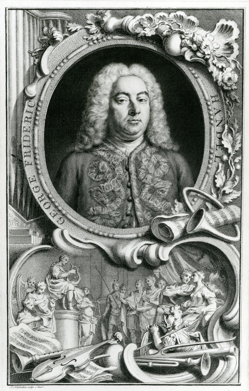 Retrato de George Frederick Handel, 1768 de Jacobus Houbraken