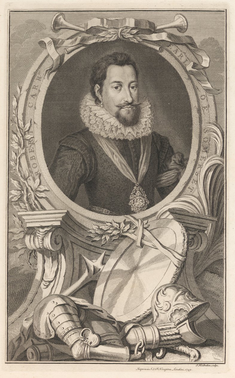 Robert Carr, conde de Somerset de Jacobus Houbraken