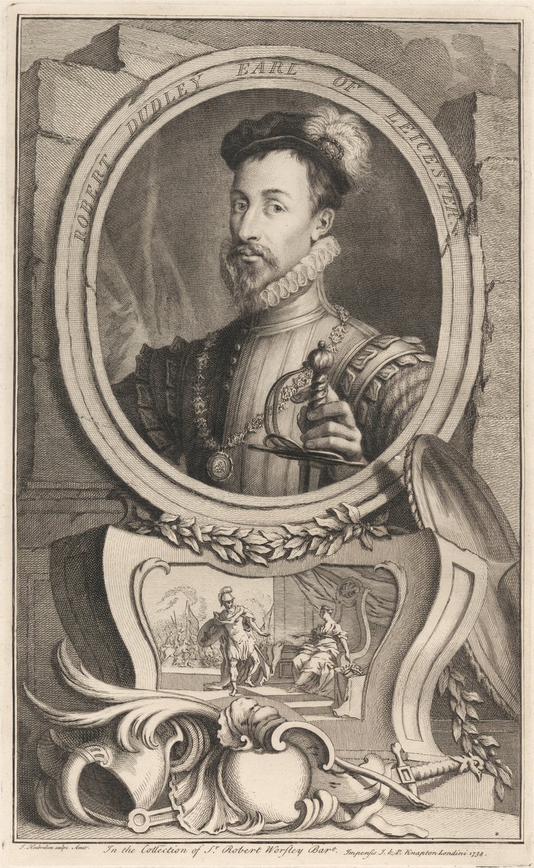 Robert Dudley, Conde de Leicester de Jacobus Houbraken