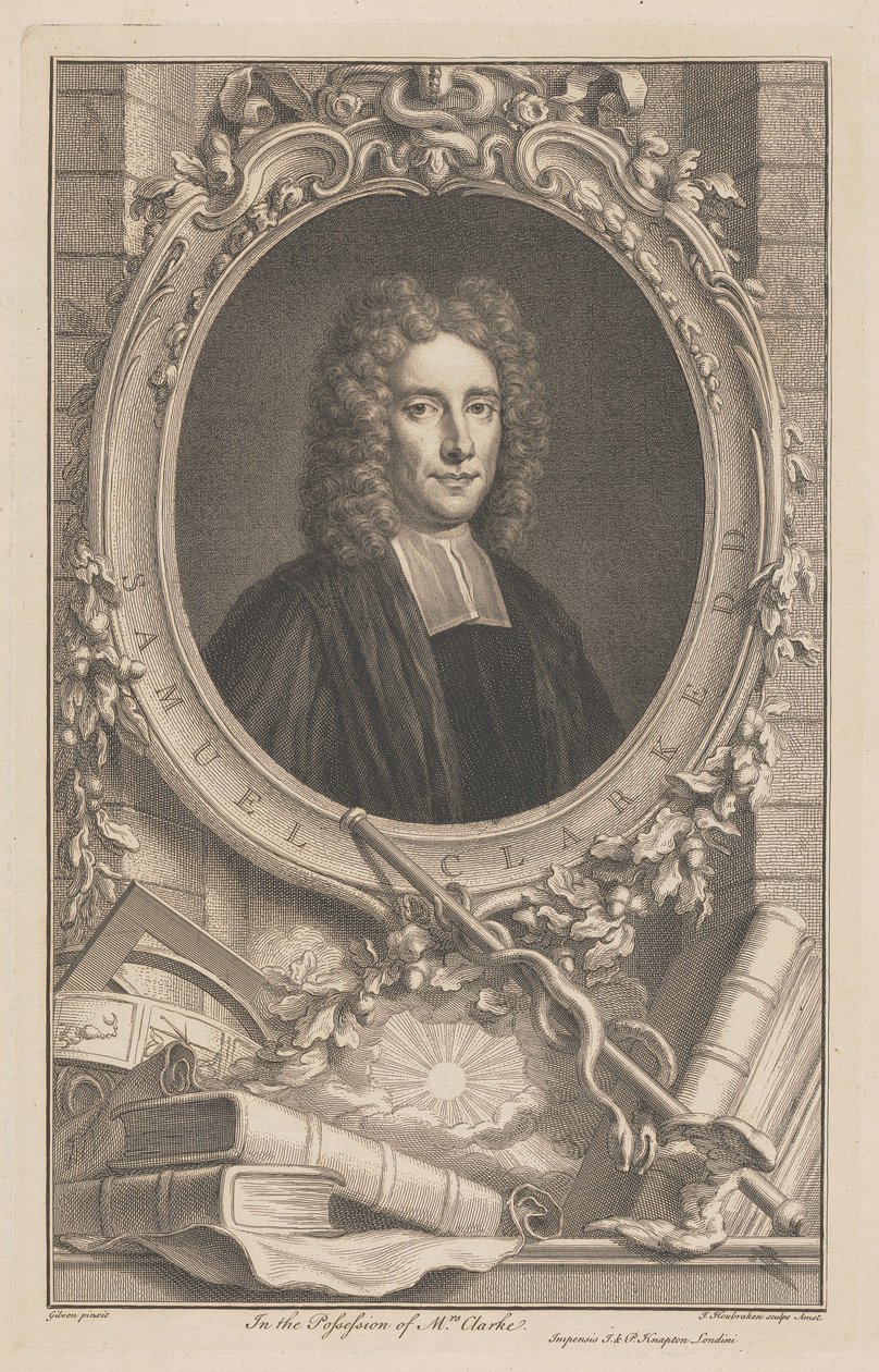 Samuel Clarke de Jacobus Houbraken