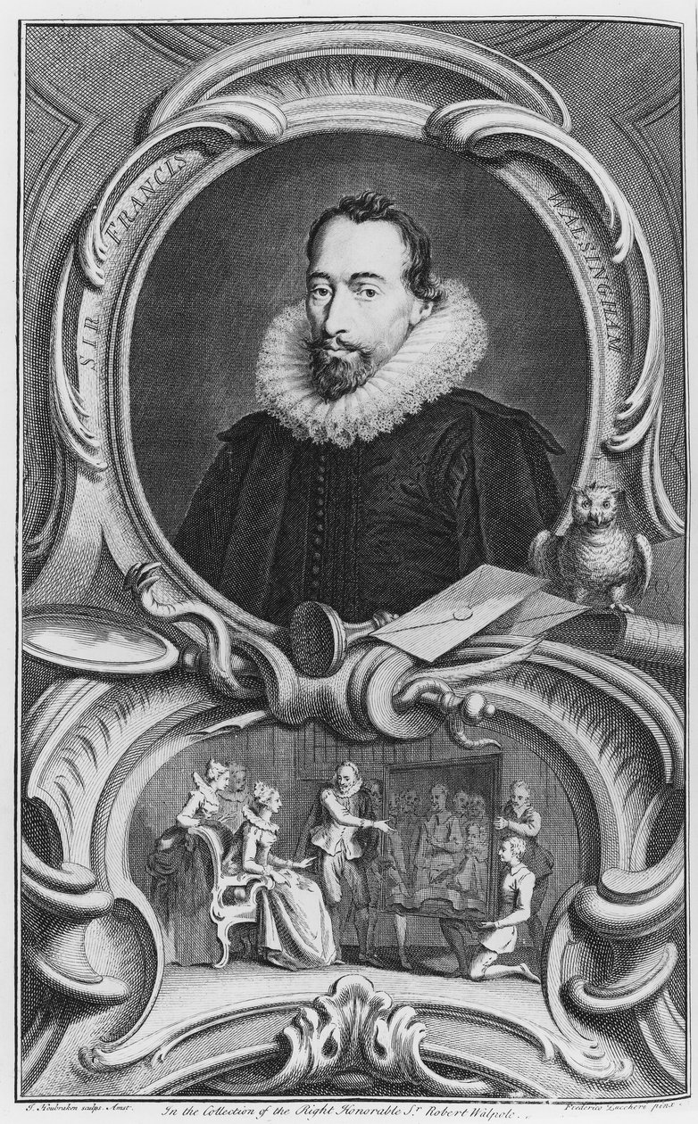 Sir Francis Walsingham, 1738 de Jacobus Houbraken