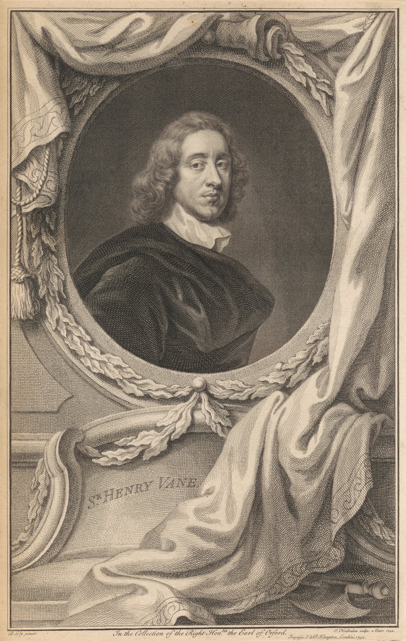 Sir Henry Vane, o Jovem de Jacobus Houbraken