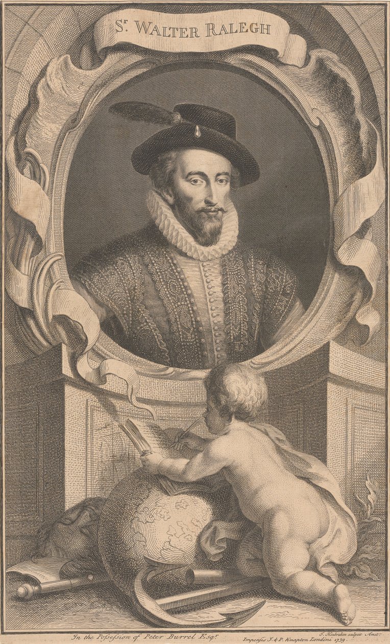 Sir Walter Ralegh de Jacobus Houbraken