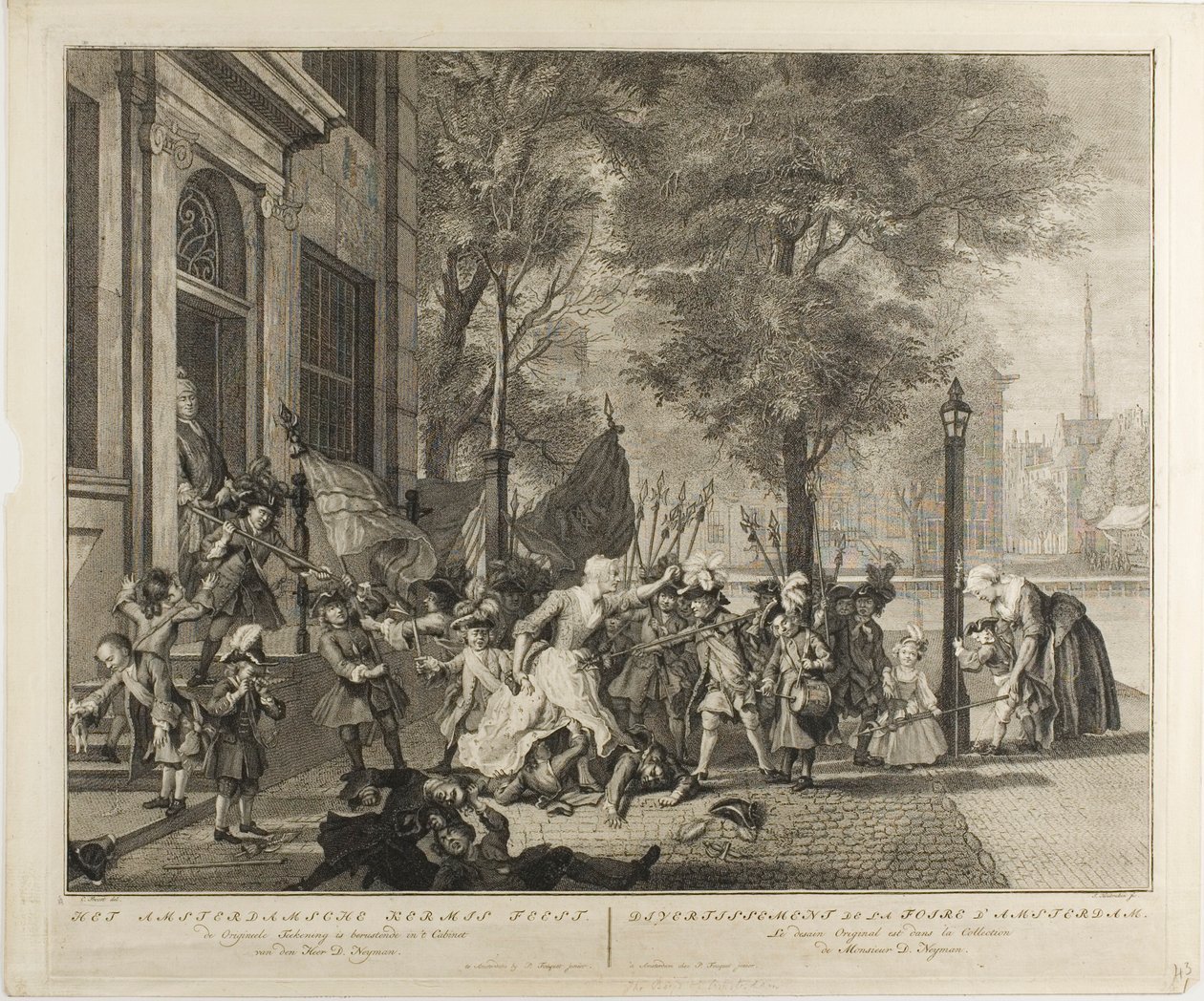 Os rapazes de Amesterdão de Jacobus Houbraken