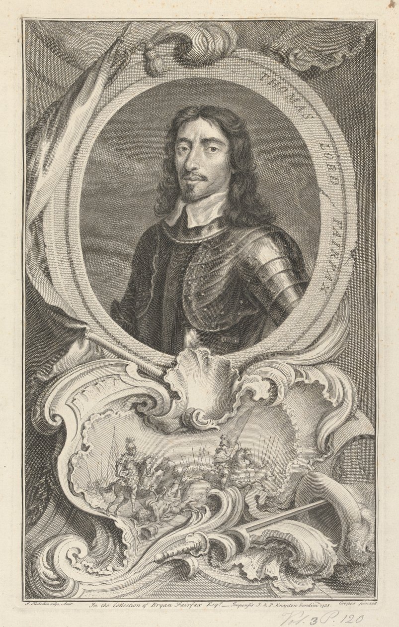 Thomas Fairfax, 3º Lord Fairfax de Cameron de Jacobus Houbraken