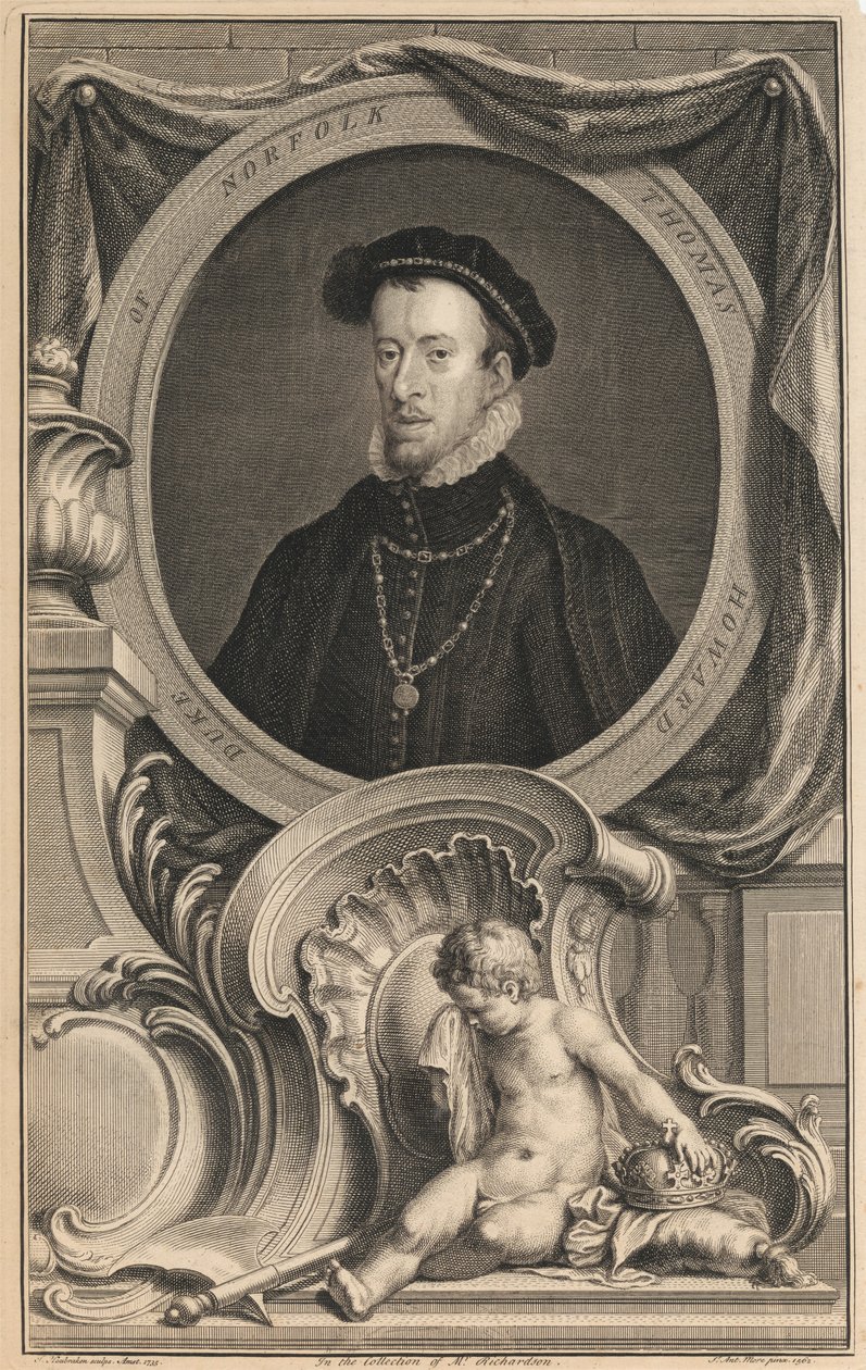 Thomas Howard, duque de Norfolk de Jacobus Houbraken