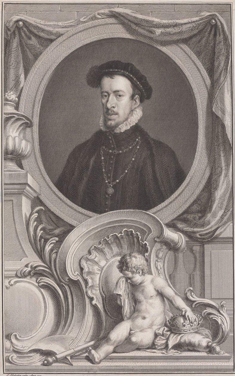 Thomas Howard, duque de Norfolk de Jacobus Houbraken